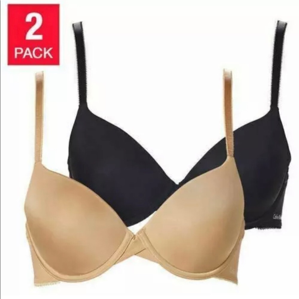 Calvin Klein Underwear Ladies 2 pack Demi Bra.